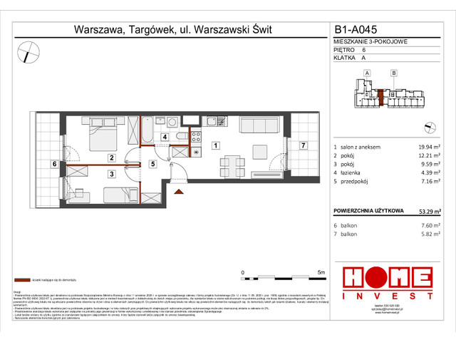 Mieszkanie w inwestycji Warszawski Świt VIII, symbol B1_A045 » nportal.pl