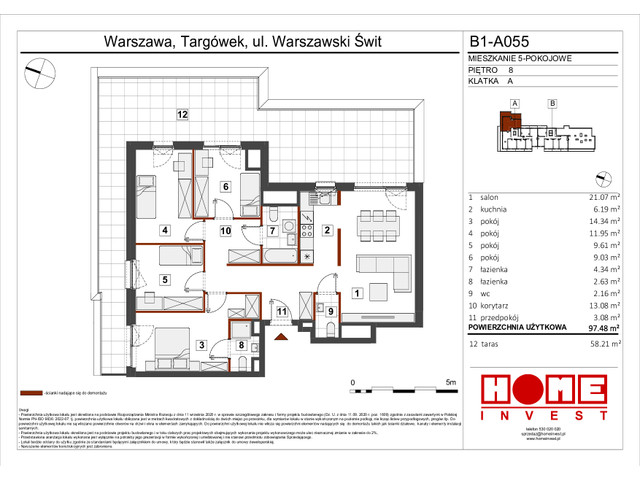 Mieszkanie w inwestycji Warszawski Świt VIII, symbol B1_A055 » nportal.pl