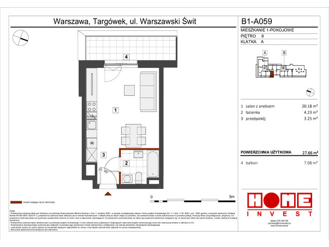 Mieszkanie w inwestycji Warszawski Świt VIII, symbol B1_A059 » nportal.pl