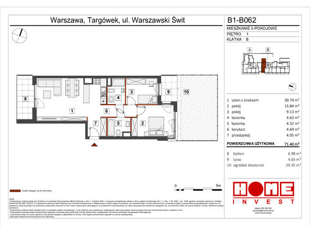 Mieszkanie w inwestycji Warszawski Świt VIII, symbol B1_B062 » nportal.pl