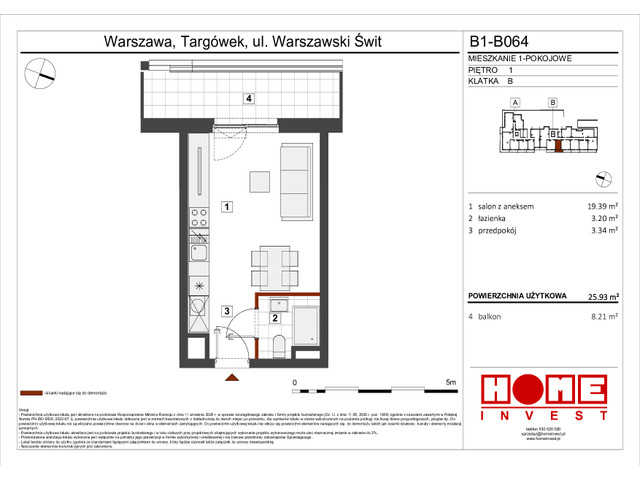 Mieszkanie w inwestycji Warszawski Świt VIII, symbol B1_B064 » nportal.pl