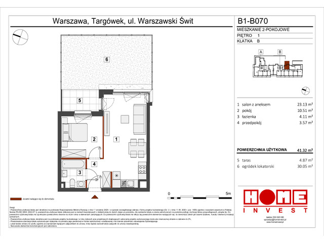 Mieszkanie w inwestycji Warszawski Świt VIII, symbol B1_B070 » nportal.pl