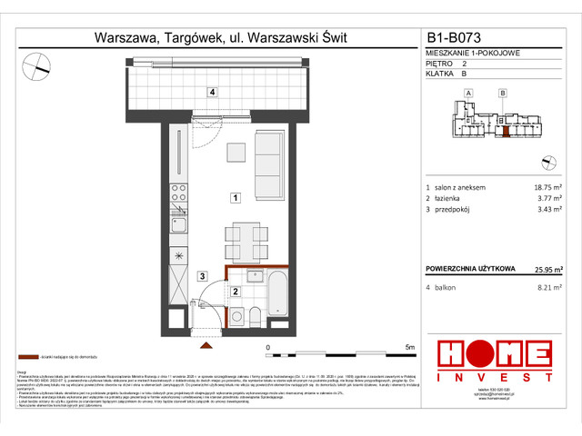 Mieszkanie w inwestycji Warszawski Świt VIII, symbol B1_B073 » nportal.pl