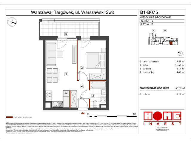 Mieszkanie w inwestycji Warszawski Świt VIII, symbol B1_B075 » nportal.pl