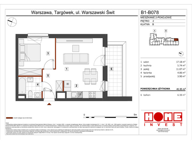 Mieszkanie w inwestycji Warszawski Świt VIII, symbol B1_B078 » nportal.pl