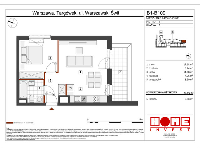 Mieszkanie w inwestycji Warszawski Świt VIII, symbol B1_B109 » nportal.pl