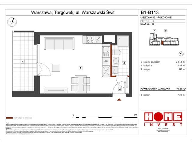 Mieszkanie w inwestycji Warszawski Świt VIII, symbol B1_B113 » nportal.pl