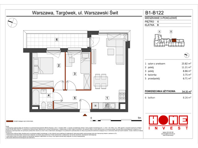 Mieszkanie w inwestycji Warszawski Świt VIII, symbol B1_B122 » nportal.pl