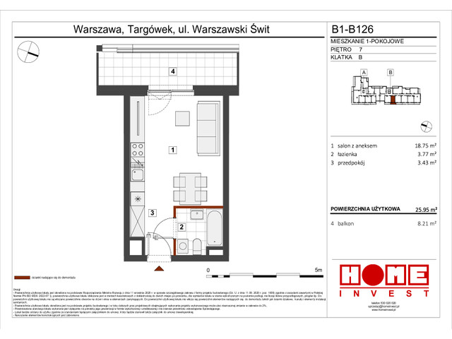 Mieszkanie w inwestycji Warszawski Świt VIII, symbol B1_B126 » nportal.pl