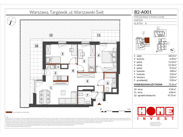 Mieszkanie w inwestycji Warszawski Świt IX, symbol B2-A001 » nportal.pl