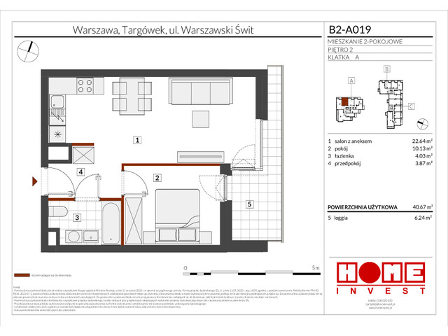 Mieszkanie w inwestycji Warszawski Świt IX, symbol B2-A019 » nportal.pl