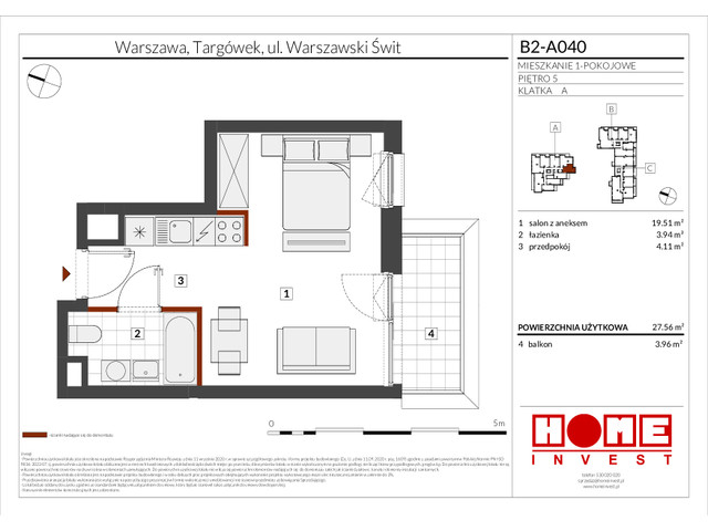 Mieszkanie w inwestycji Warszawski Świt IX, symbol B2-A040 » nportal.pl