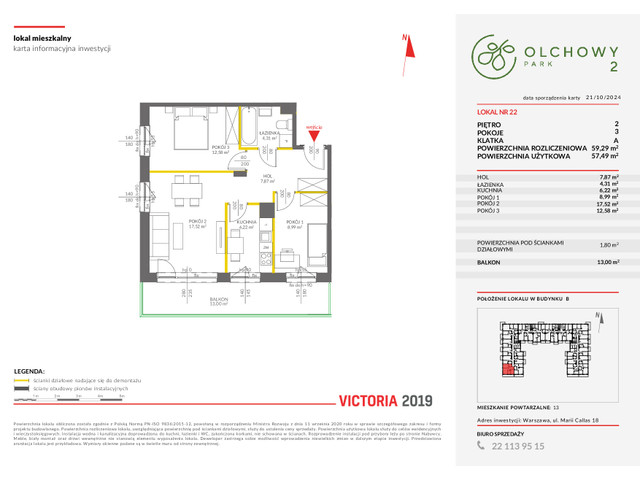 Mieszkanie w inwestycji OLCHOWY PARK, symbol 2_22 » nportal.pl