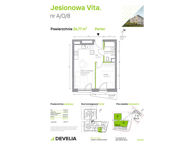 Mieszkanie w inwestycji Jesionowa Vita, symbol A.0.8 » nportal.pl