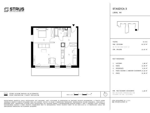 Mieszkanie w inwestycji Staszica 3, symbol A4PVI » nportal.pl