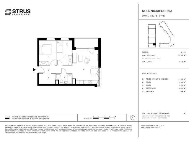 Mieszkanie w inwestycji Nocznickiego 29, symbol A12_p7 » nportal.pl