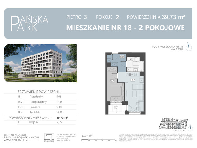 Mieszkanie w inwestycji Pańska Park, symbol M18 » nportal.pl