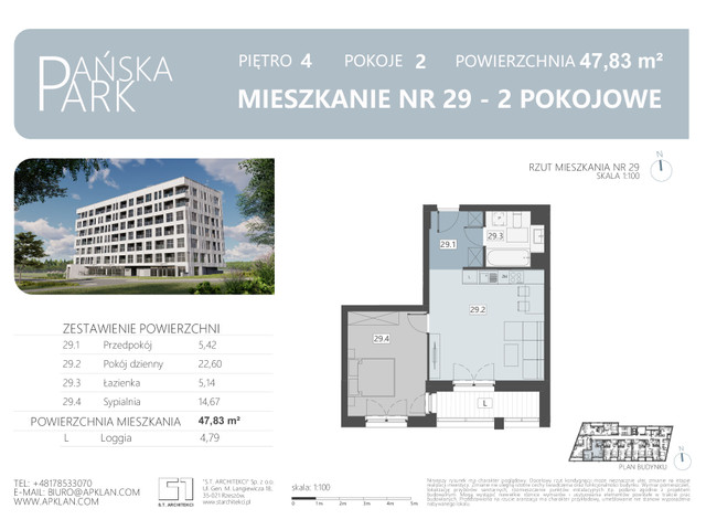 Mieszkanie w inwestycji Pańska Park, symbol M29 » nportal.pl