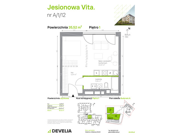 Mieszkanie w inwestycji Jesionowa Vita, symbol A.1.12 » nportal.pl