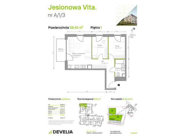 Mieszkanie w inwestycji Jesionowa Vita, symbol A.1.3 » nportal.pl