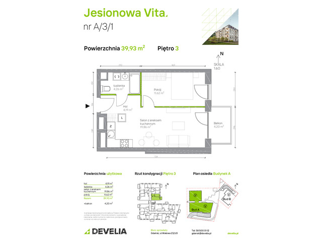 Mieszkanie w inwestycji Jesionowa Vita, symbol A.3.1 » nportal.pl