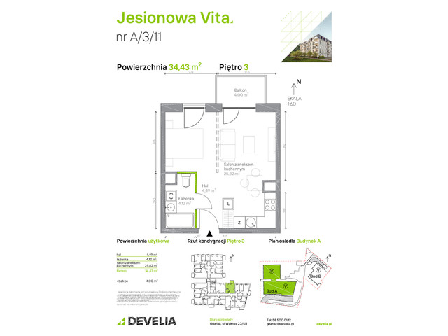 Mieszkanie w inwestycji Jesionowa Vita, symbol A.3.11 » nportal.pl