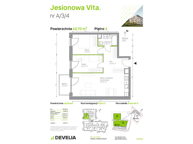 Mieszkanie w inwestycji Jesionowa Vita, symbol A.3.4 » nportal.pl