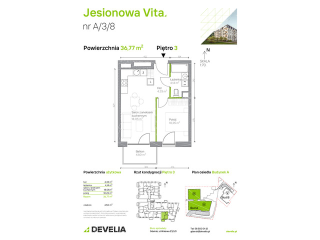 Mieszkanie w inwestycji Jesionowa Vita, symbol A.3.8 » nportal.pl