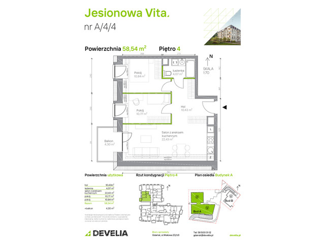 Mieszkanie w inwestycji Jesionowa Vita, symbol A.4.4 » nportal.pl