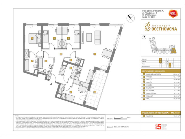 Mieszkanie w inwestycji Apartamenty Beethovena, symbol f-208674 » nportal.pl