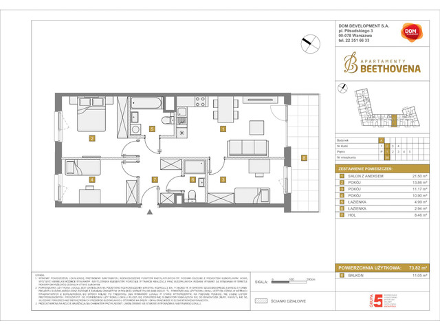 Mieszkanie w inwestycji Apartamenty Beethovena, symbol f-208682 » nportal.pl