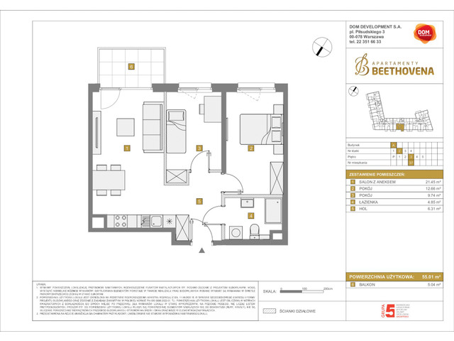 Mieszkanie w inwestycji Apartamenty Beethovena, symbol f-208689 » nportal.pl