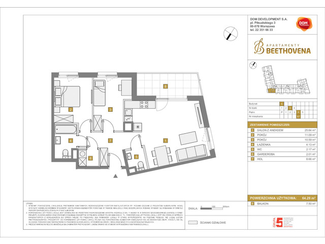 Mieszkanie w inwestycji Apartamenty Beethovena, symbol f-208719 » nportal.pl