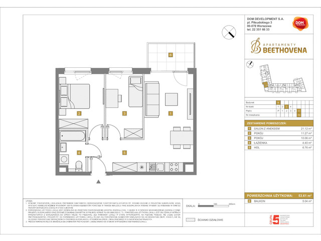 Mieszkanie w inwestycji Apartamenty Beethovena, symbol f-208724 » nportal.pl