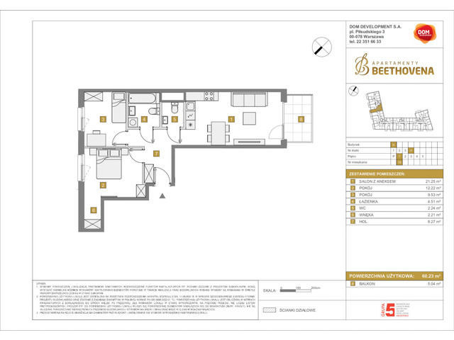 Mieszkanie w inwestycji Apartamenty Beethovena, symbol f-208730 » nportal.pl