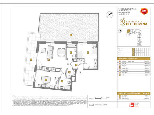 Mieszkanie w inwestycji Apartamenty Beethovena, symbol f-208754 » nportal.pl