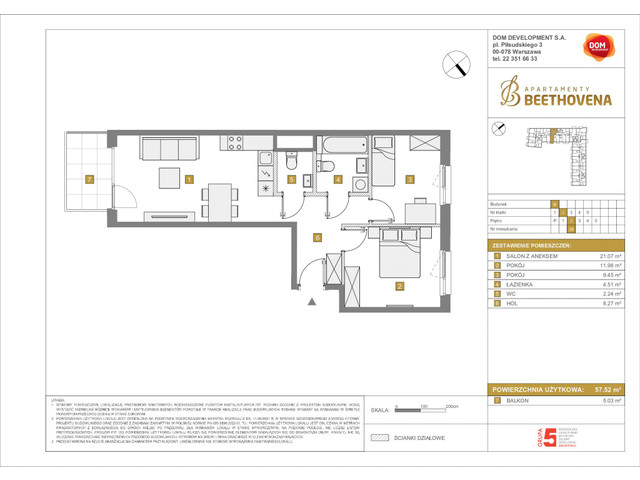 Mieszkanie w inwestycji Apartamenty Beethovena, symbol f-208789 » nportal.pl