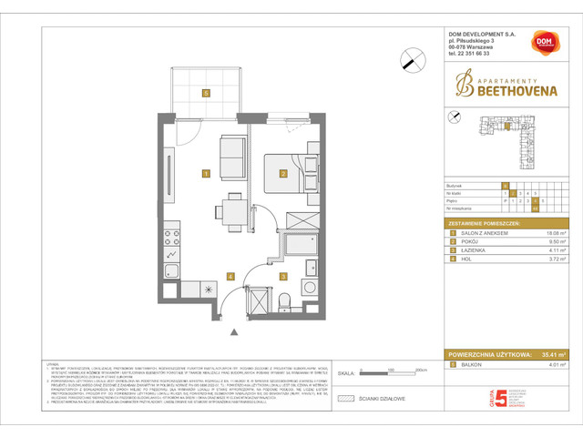 Mieszkanie w inwestycji Apartamenty Beethovena, symbol f-208796 » nportal.pl