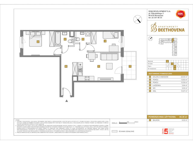 Mieszkanie w inwestycji Apartamenty Beethovena, symbol f-208809 » nportal.pl