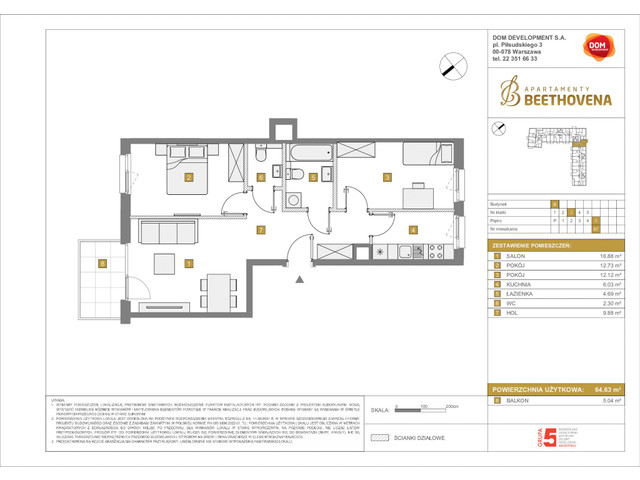 Mieszkanie w inwestycji Apartamenty Beethovena, symbol f-208816 » nportal.pl