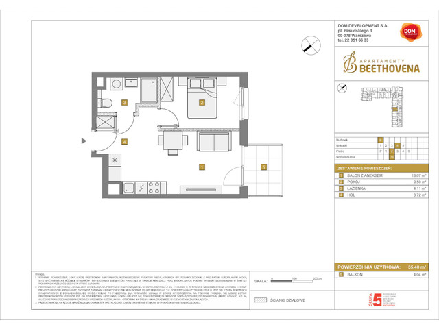 Mieszkanie w inwestycji Apartamenty Beethovena, symbol f-208825 » nportal.pl