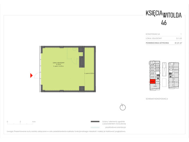 Komercyjne w inwestycji Księcia Witolda 46, symbol D.1.U3 » nportal.pl