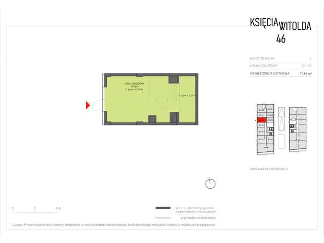Komercyjne w inwestycji Księcia Witolda 46, symbol D.1.U6 » nportal.pl