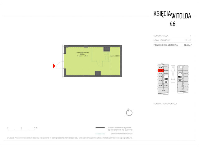 Komercyjne w inwestycji Księcia Witolda 46, symbol D.1.U7 » nportal.pl