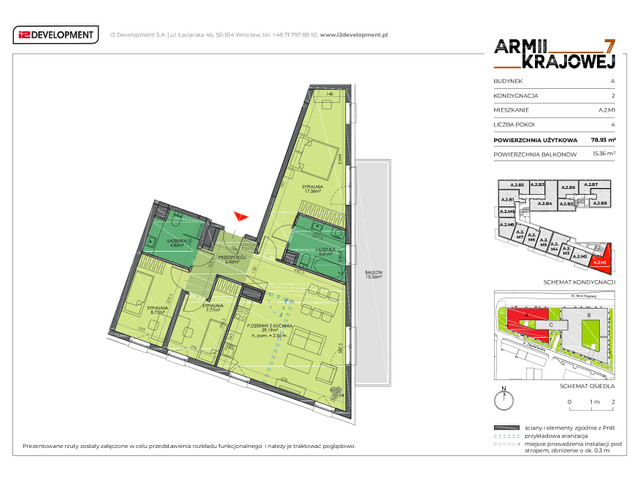 Mieszkanie w inwestycji Armii Krajowej 7, symbol A.2.M1 » nportal.pl