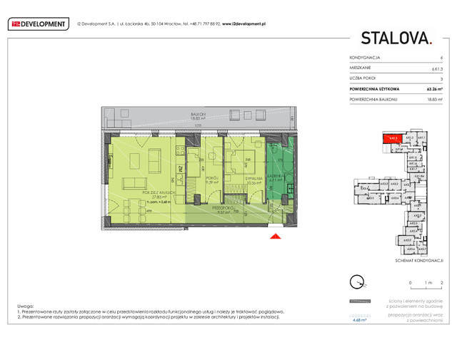 Mieszkanie w inwestycji Stalova, symbol 6.K1.3 » nportal.pl