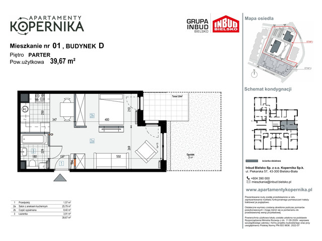 Mieszkanie w inwestycji APARTAMENTY KOPERNIKA, symbol M.1.D » nportal.pl