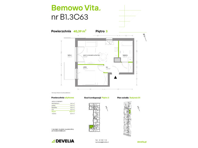 Mieszkanie w inwestycji Bemowo Vita, symbol B1/3/C63 » nportal.pl