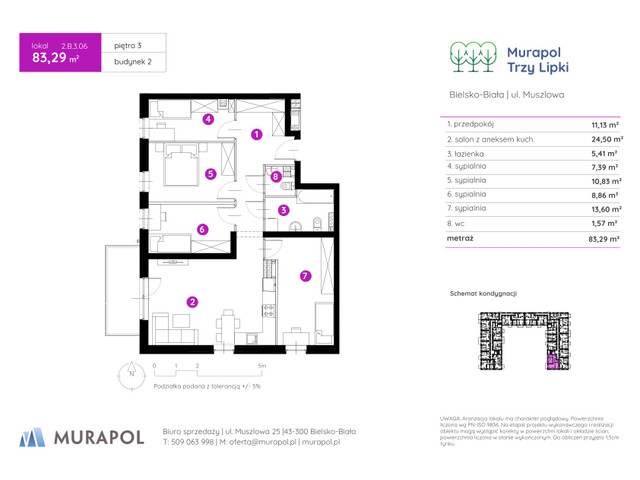 Mieszkanie w inwestycji Murapol Trzy Lipki, symbol 2.B.3.06 » nportal.pl