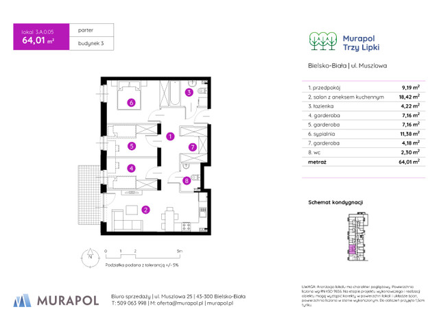 Mieszkanie w inwestycji Murapol Trzy Lipki, symbol 3.A.0.05 » nportal.pl